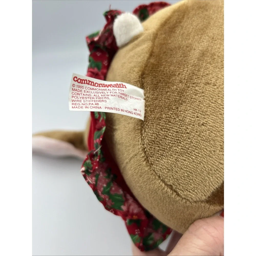 Velveteen Rabbit Christmas Plush‎ Stuffed Rabbit Ears Commonwealth 1995